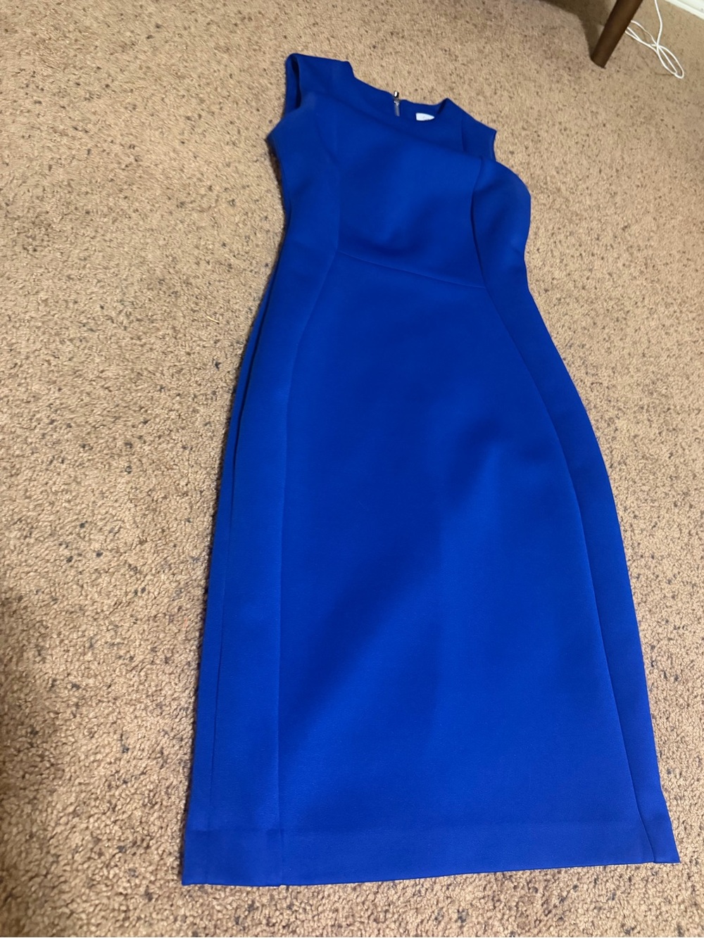 CK sz 2 lot of 4 sheath Scuba Calvin Klein dresses teal dress - Picture 10 of 10